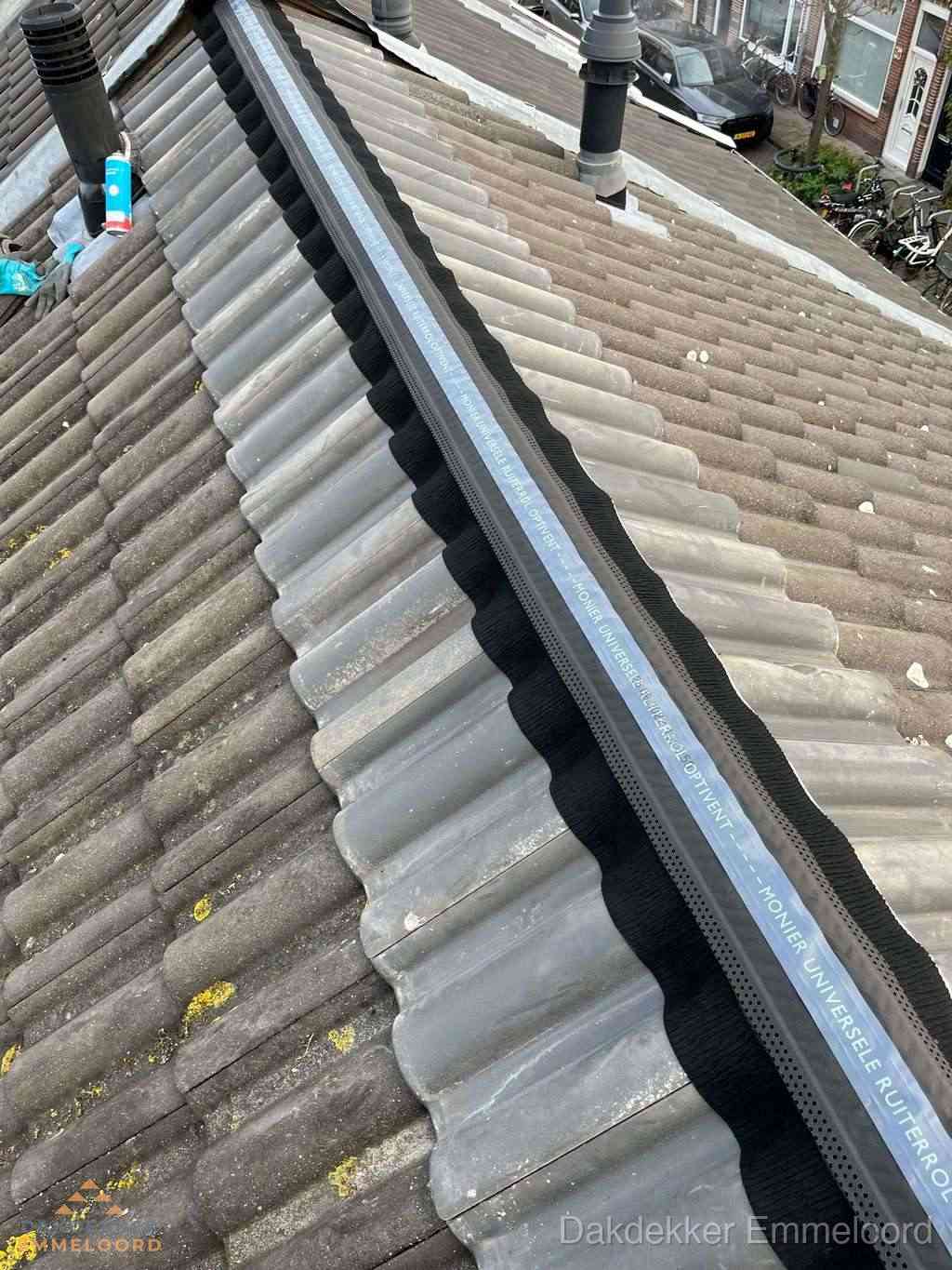 Dakrenovatie plat dak met bitumen dakbedekking in Emmeloord